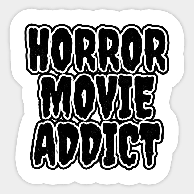 Horror Movie Addict Sticker by LunaMay